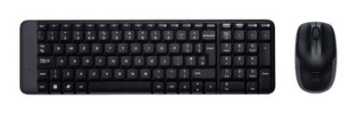 Клавиатура + мышь LOGITECH MK220 клав:черный мышь:черный USB беспроводная