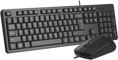 Клавиатура + мышь A4TECH KR-3330S черный черный USB