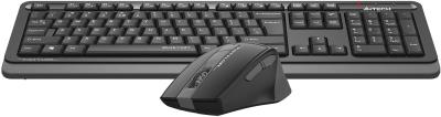 Клавиатура + мышь A4TECH Fstyler FGS1035Q черный/серый черный/серый USB беспроводная Multimedia (FGS1035Q GREY)
