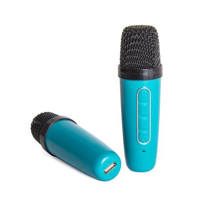 Портативная акустика СИГНАЛ B52 Karaoke box, 10Вт, АКБ 3000мА/ч, BT (до10м), USB, дисплей, 2 микроф, бирюзовый