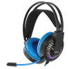 Наушники полноразмерные HOCO W105 Joyful gaming, подсветка, микрофон, AUX, 1,2м, синий (6931474754172)