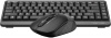 Клавиатура + мышь A4TECH Fstyler FG1110 черный/серый черный/серый USB беспроводная Multimedia (FG1110 GREY)