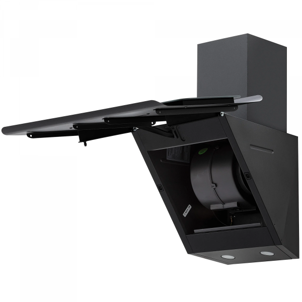 Вытяжка каминная наклонная KRONA URAN 600 DN BLACK 4S